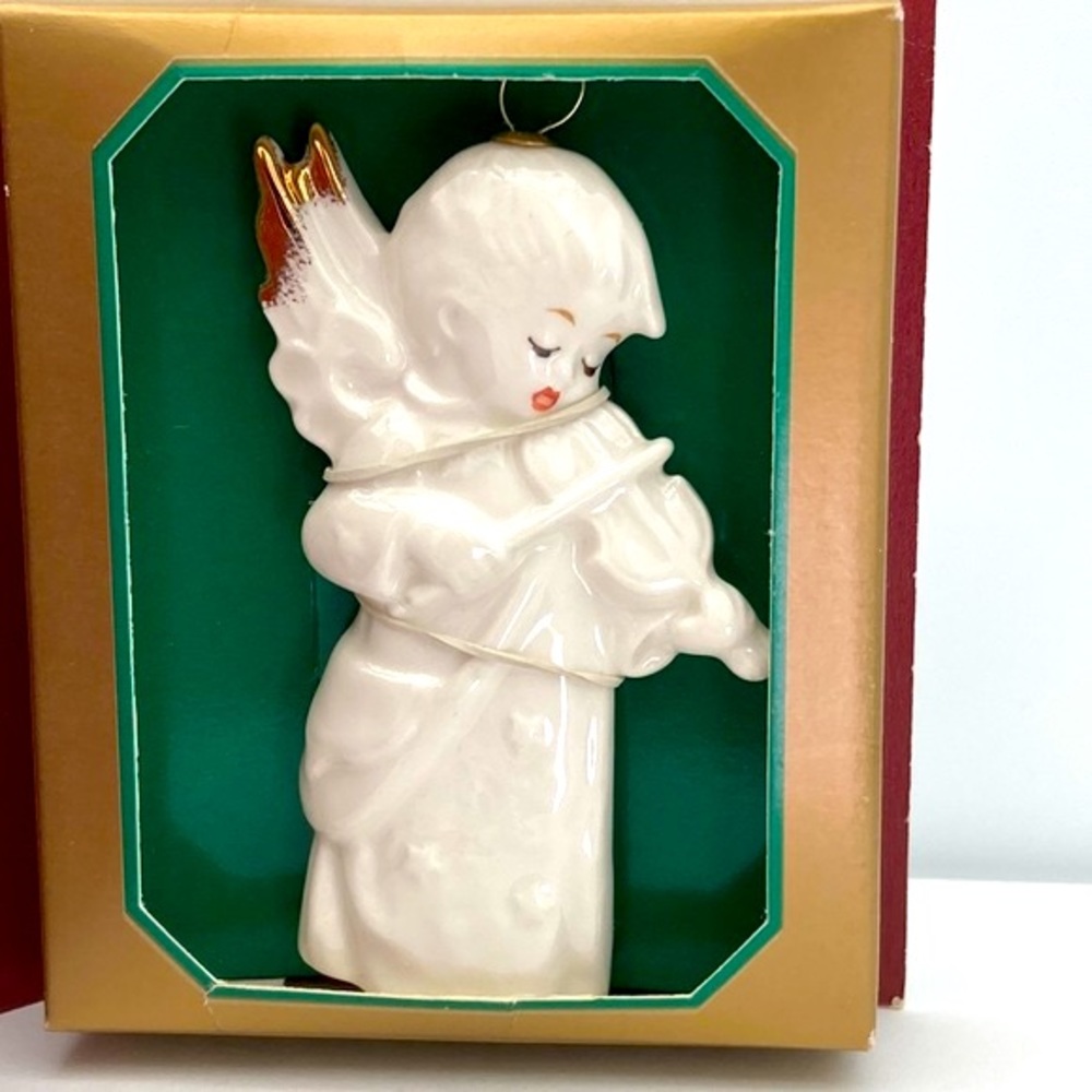 Vintage Hummel Goebel Porcelain Celestial Musician Christmas Ornament